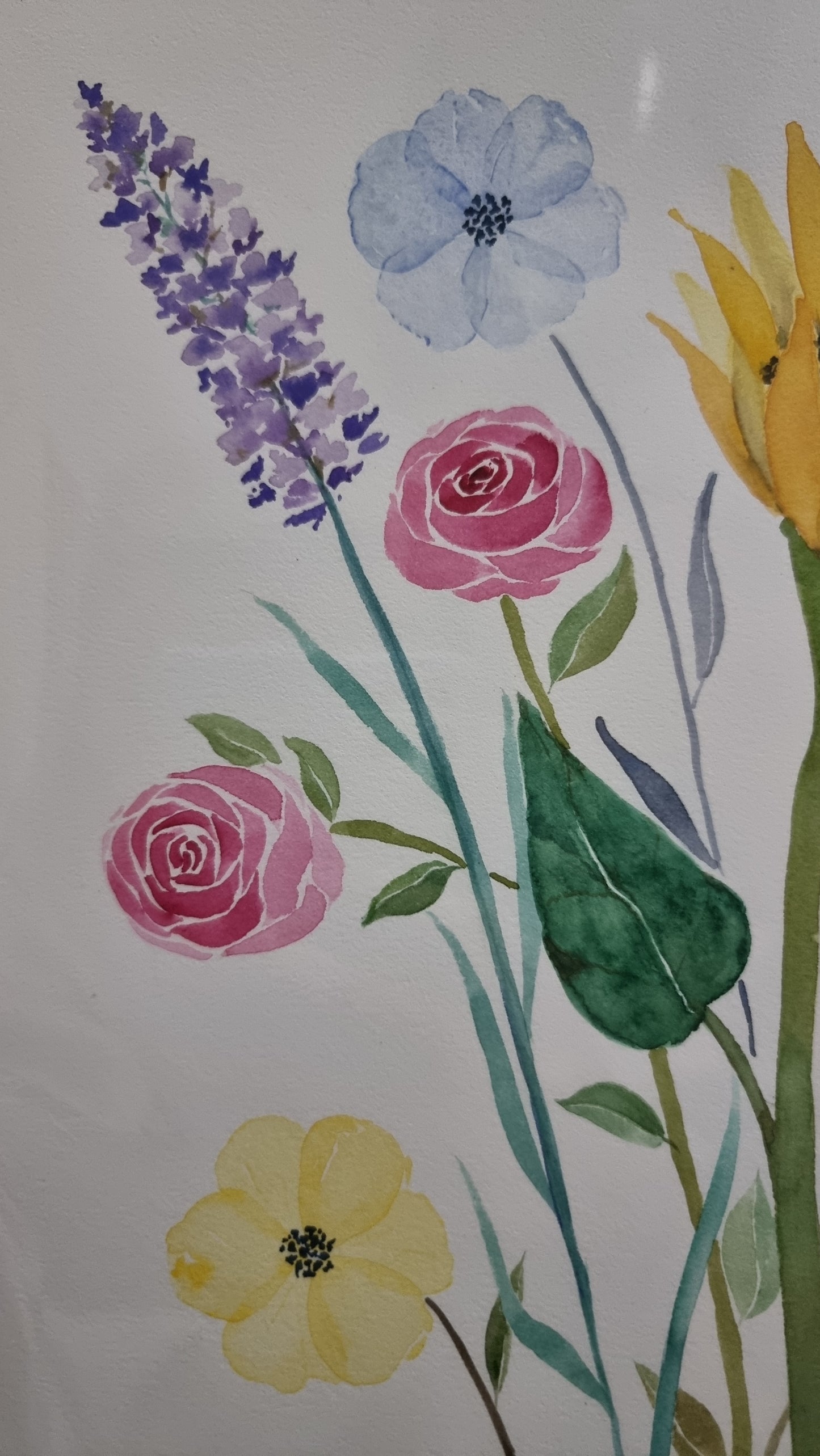 Original Watercolour Painting - Florals