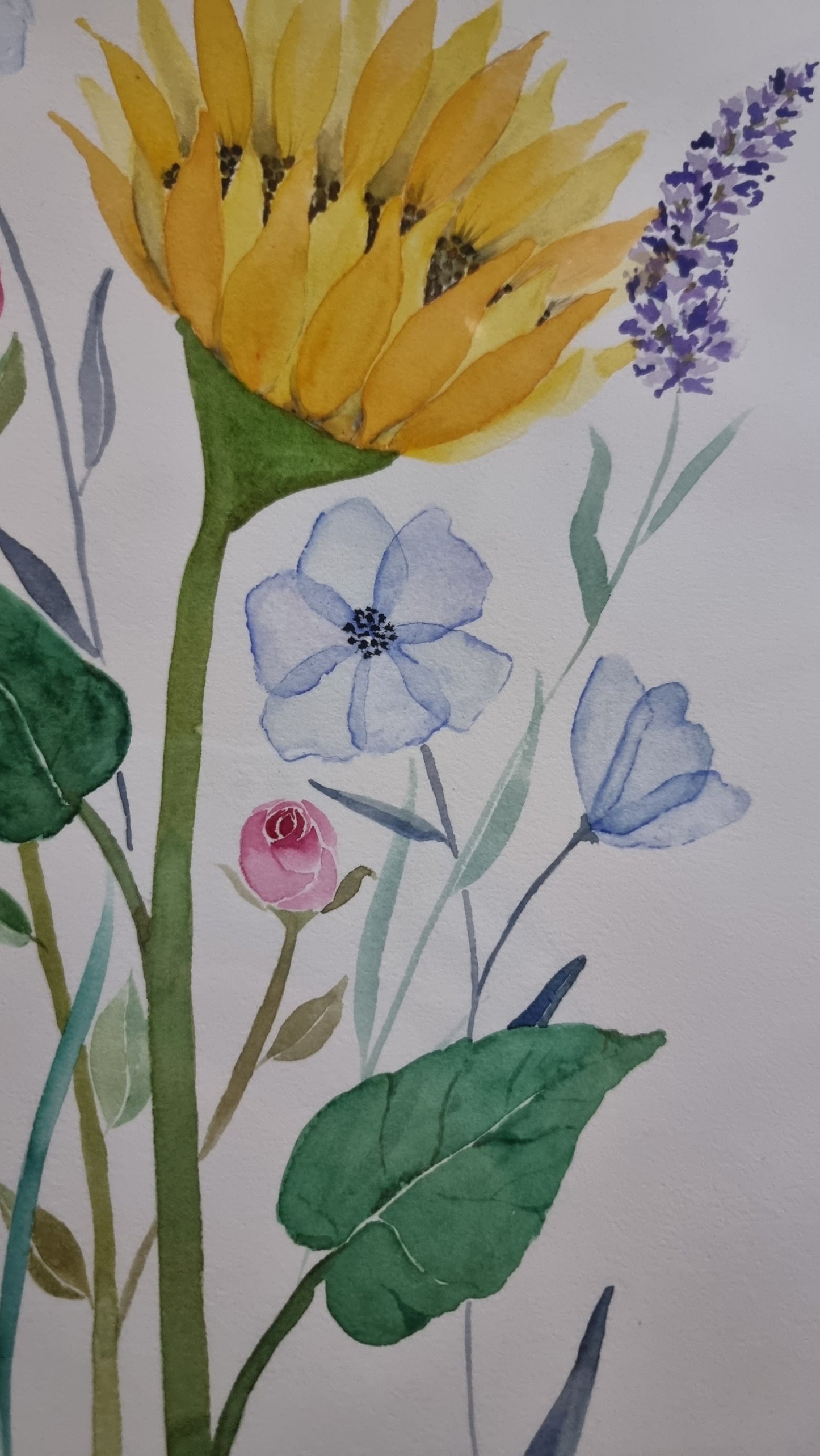 Original Watercolour Painting - Florals