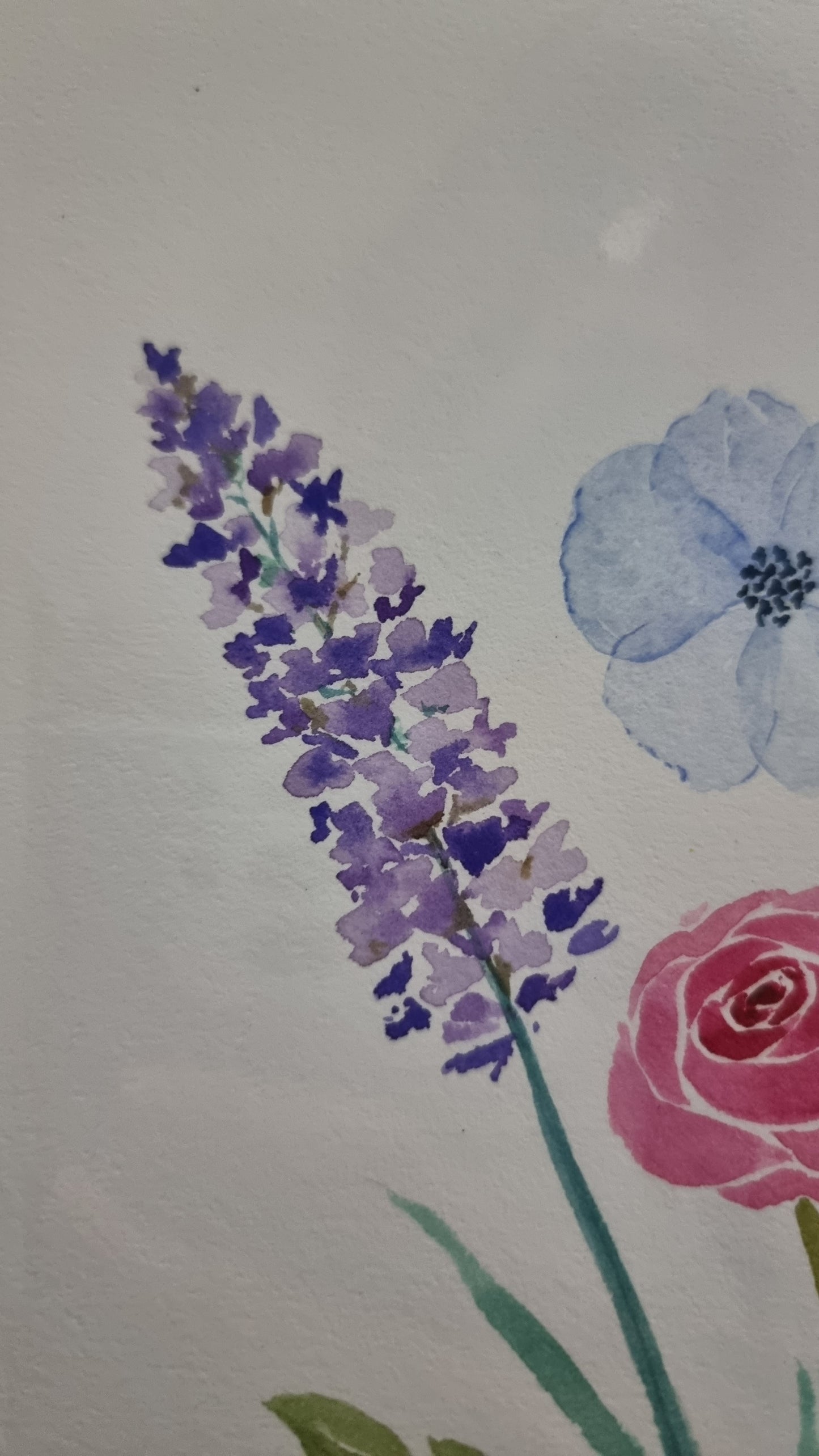 Original Watercolour Painting - Florals