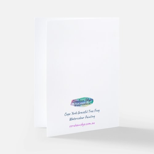 Card - Emerald Elegance: Cape York Graceful Treefrog