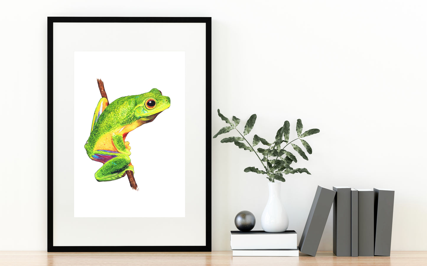 Emerald Elegance: Cape York Graceful Treefrog (Fine Art / Giclee Print)