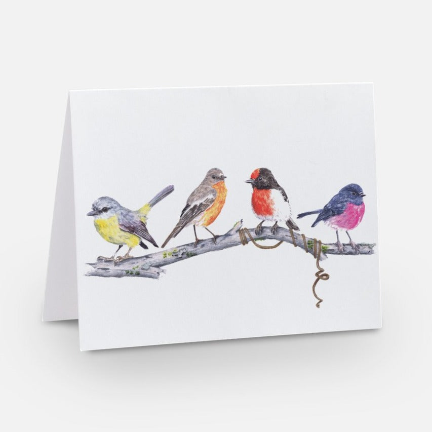 Card - Nature's Melody: An Australian Robin Quartet