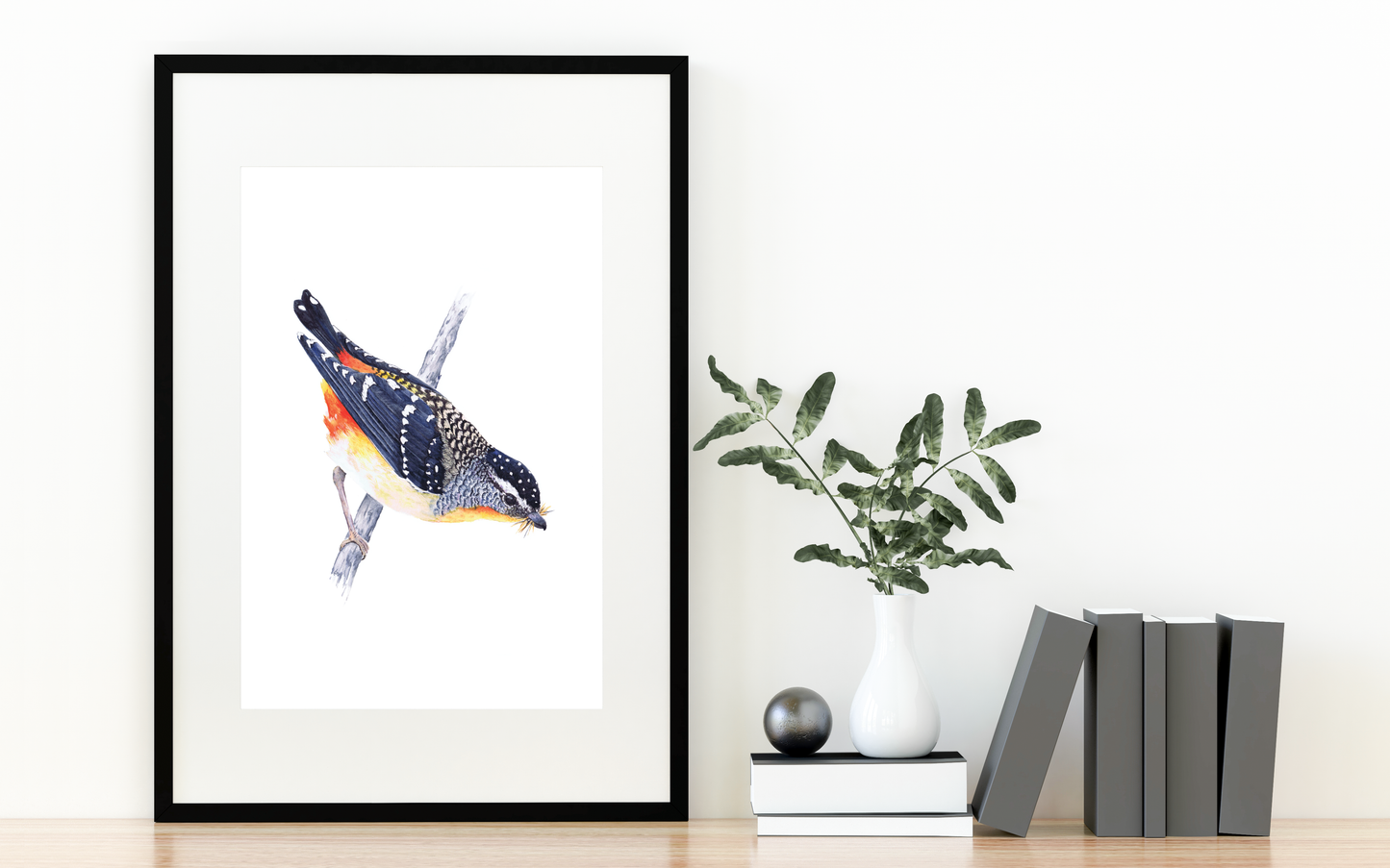 Spotted Splendor: A Pardalote Portrait (Fine Art / Giclee Print)
