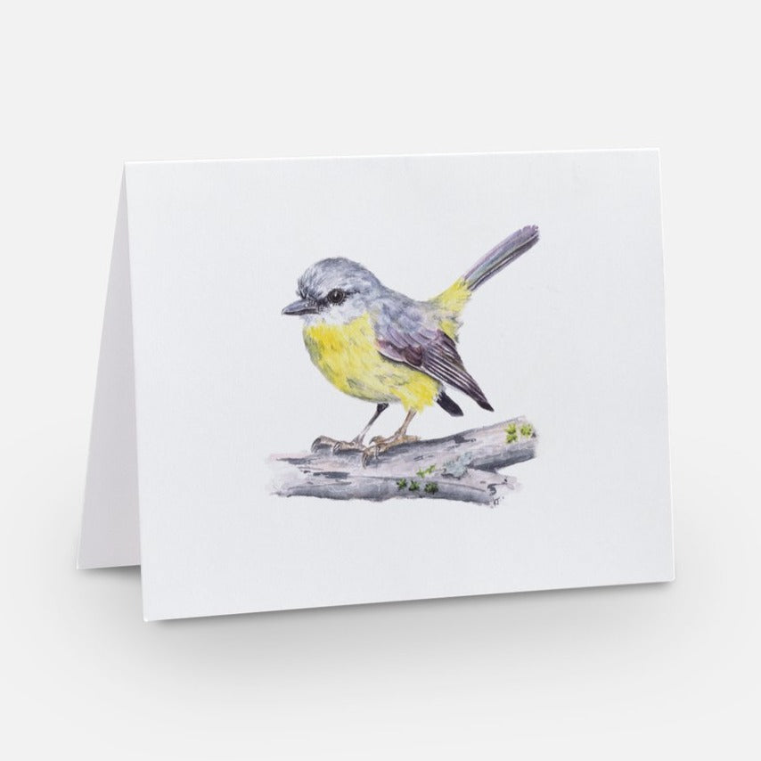 Card - Sunlit Whispers: Eastern Yellow Robin